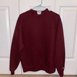 Maroon Champion crew neck